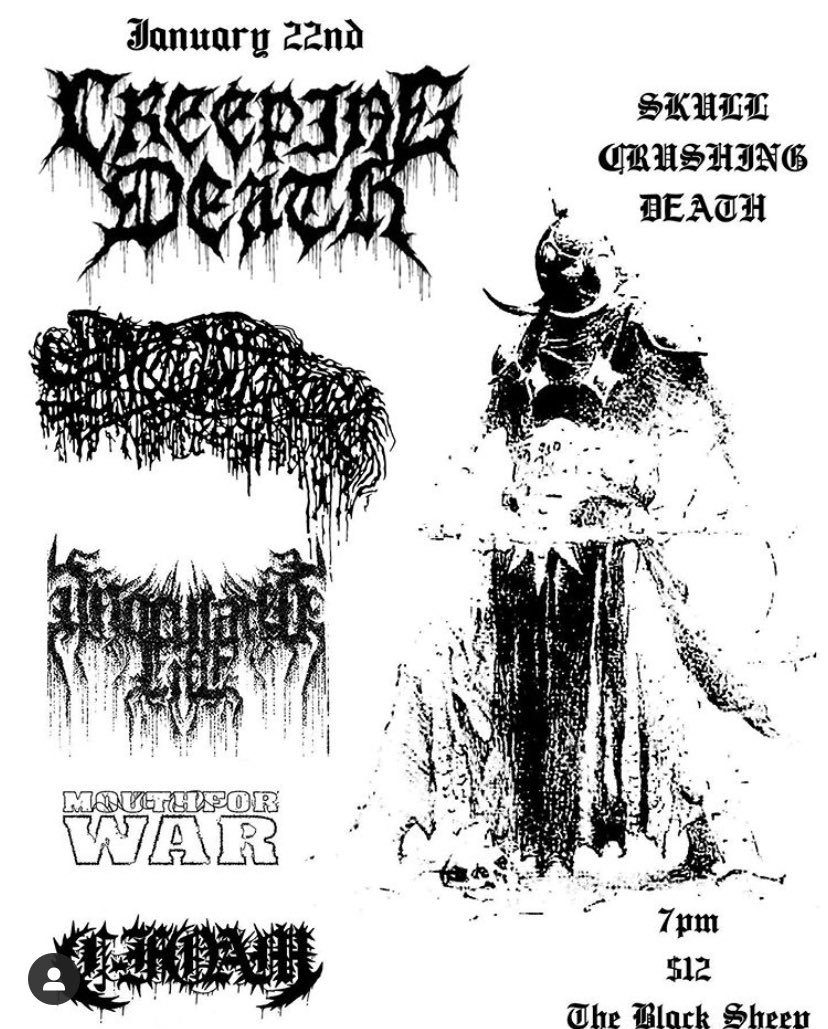 CreepingDeathtx's tweet image. Back in Colorado Springs tonight @ the Black Sheep 🔥 Doors at 7pm