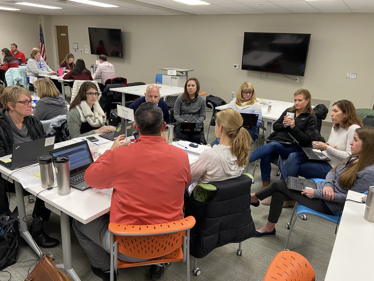 GregSearsEdu's tweet photo. The @FHSchools #collaborationcornerstone team meeting with Dr. Eric Twadell today engaging in ways to enhance our collaborative culture and planning for high impact learning during Feb. 14 PD day.   #WeAreFHSD #FHSDEPIC https://t.co/OCfCbSbwdf