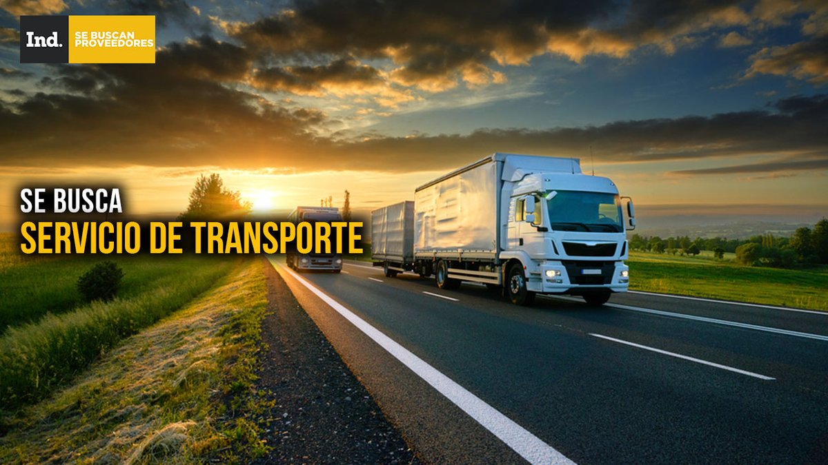 Empresa en Nuevo León
Requiere: SERVICIO DE TRANSPORTE
¿Deseas cubrir este requerimiento? 👨‍💼💼
Click aquí: bit.ly/2ReFNID
.
.
.
.
.
#SeBuscaProveedor #Proveedores #BuscoProveedor #SeBuscanProveedores #Proveeduría #B2B