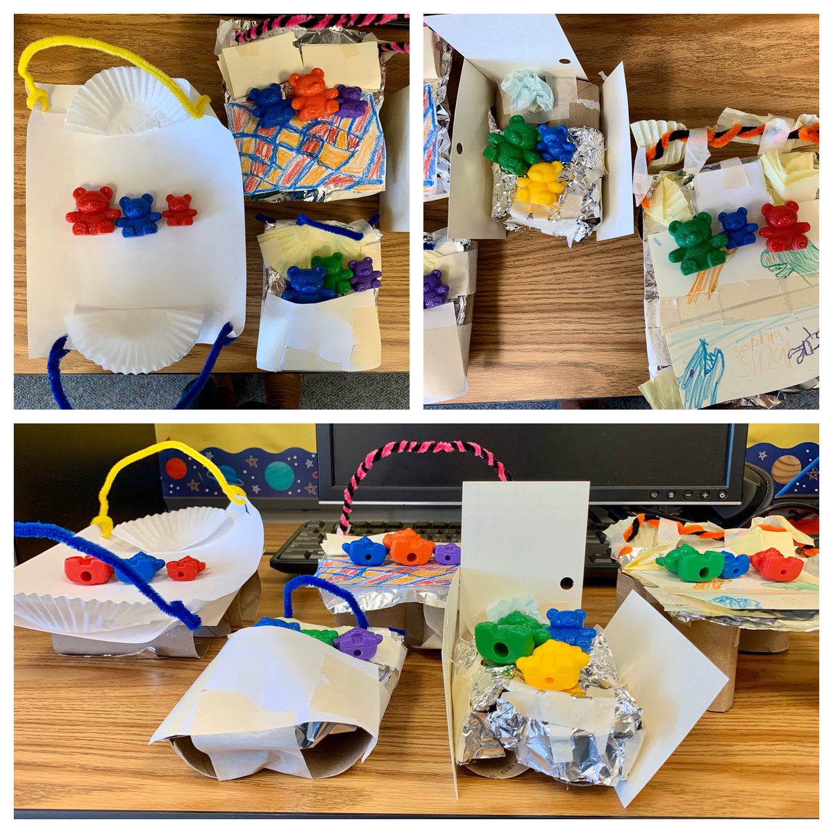 msbarr4th's tweet photo. 2nd grade Fairy Tale ELA unit meets STEAM..make room for mama bear, papa bear and baby bear! 🐻🐻🐻@FDESPandas https://t.co/HK2bKKUhde