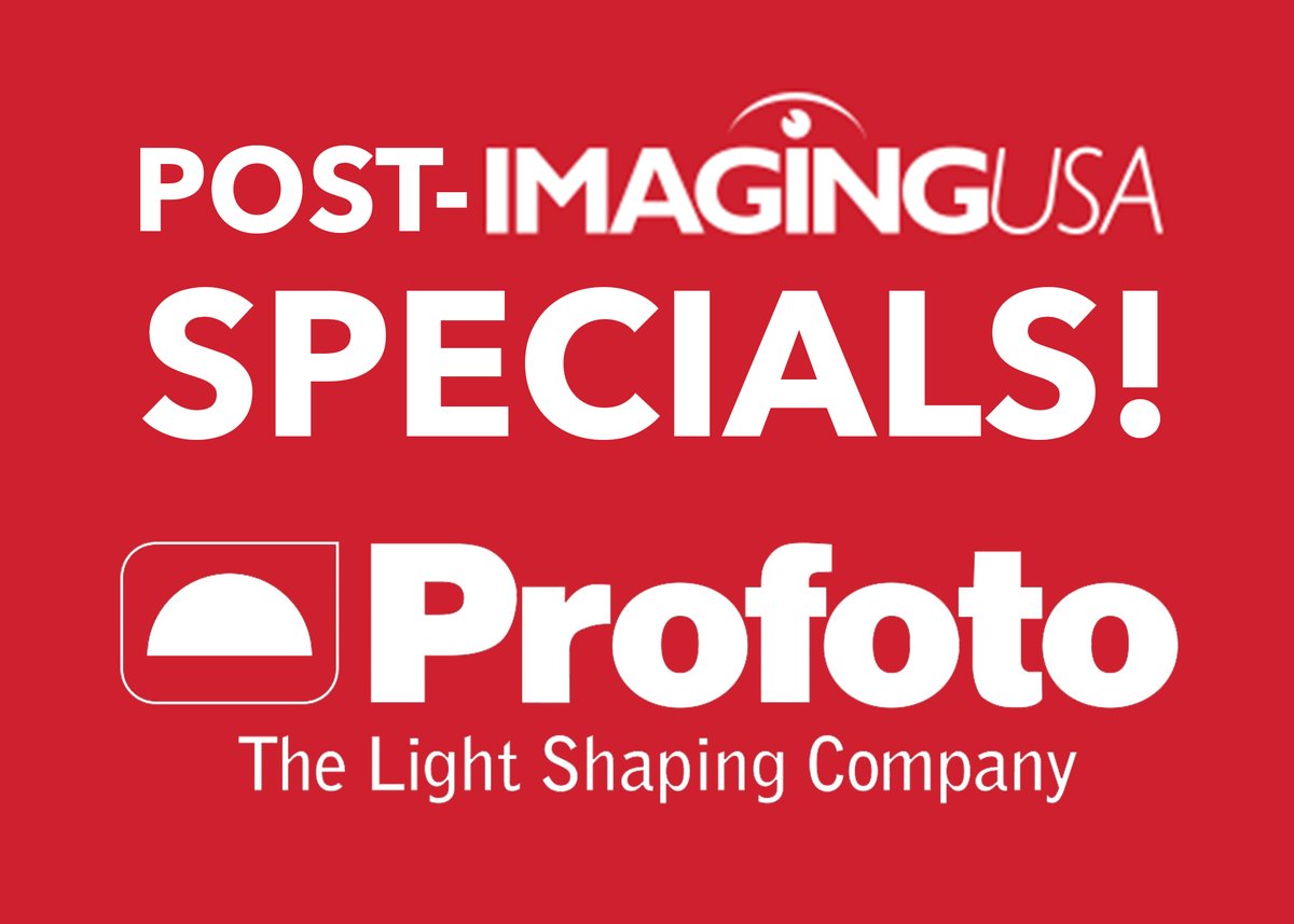 DurysCamera's tweet photo. Imaging USA may be over, but that doesn't mean you cant save! Stop by and check out our post-Imaging specials on great brands like Profoto! https://t.co/NVuYHy9Iuy