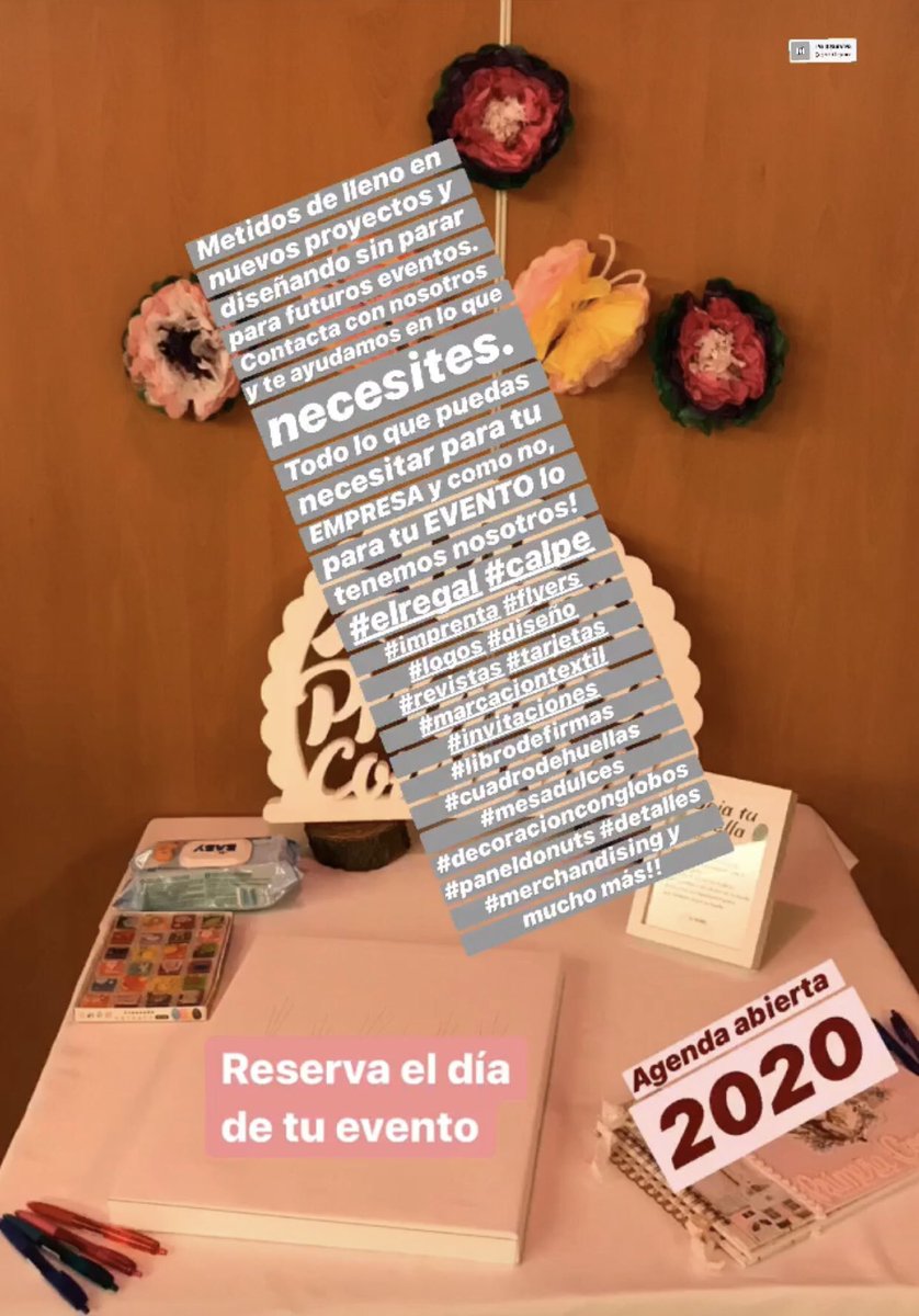 ELREGALcalpe's tweet photo. Metidos de lleno en nuevos proyectos y diseñando sin parar para futuros eventos.
Contacta con nosotros y te ayudamos en lo que necesites.
Todo lo que puedas necesitar para tu EMPRESA y como no, para tu EVENTO lo tenemos nosotros! #elregal #calpe 
#imprenta #logos #diseño y MAS!! https://t.co/Q8ky7yV7xa