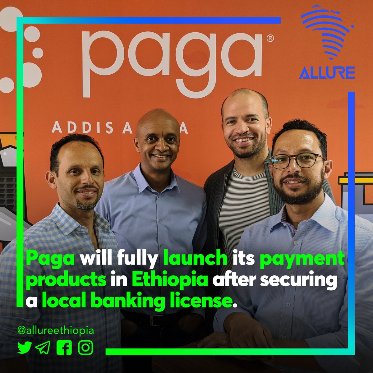 AllureEthiopia's tweet photo. The Nigerian mobile payment company, #Paga, has acquired Ethiopian software development firm, #Apposit for an undisclosed amount. The company is also planning to introduce its payment products in #Ethiopia as soon as it gains a local banking license. https://t.co/Xo4fre7T1X