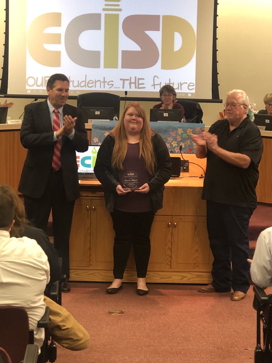 nvanley's tweet photo. ⁦Thank you Carrie Beyer for your dedication and hard work! ⁦@ECISDCounselors⁩ https://t.co/9bXlixpodc