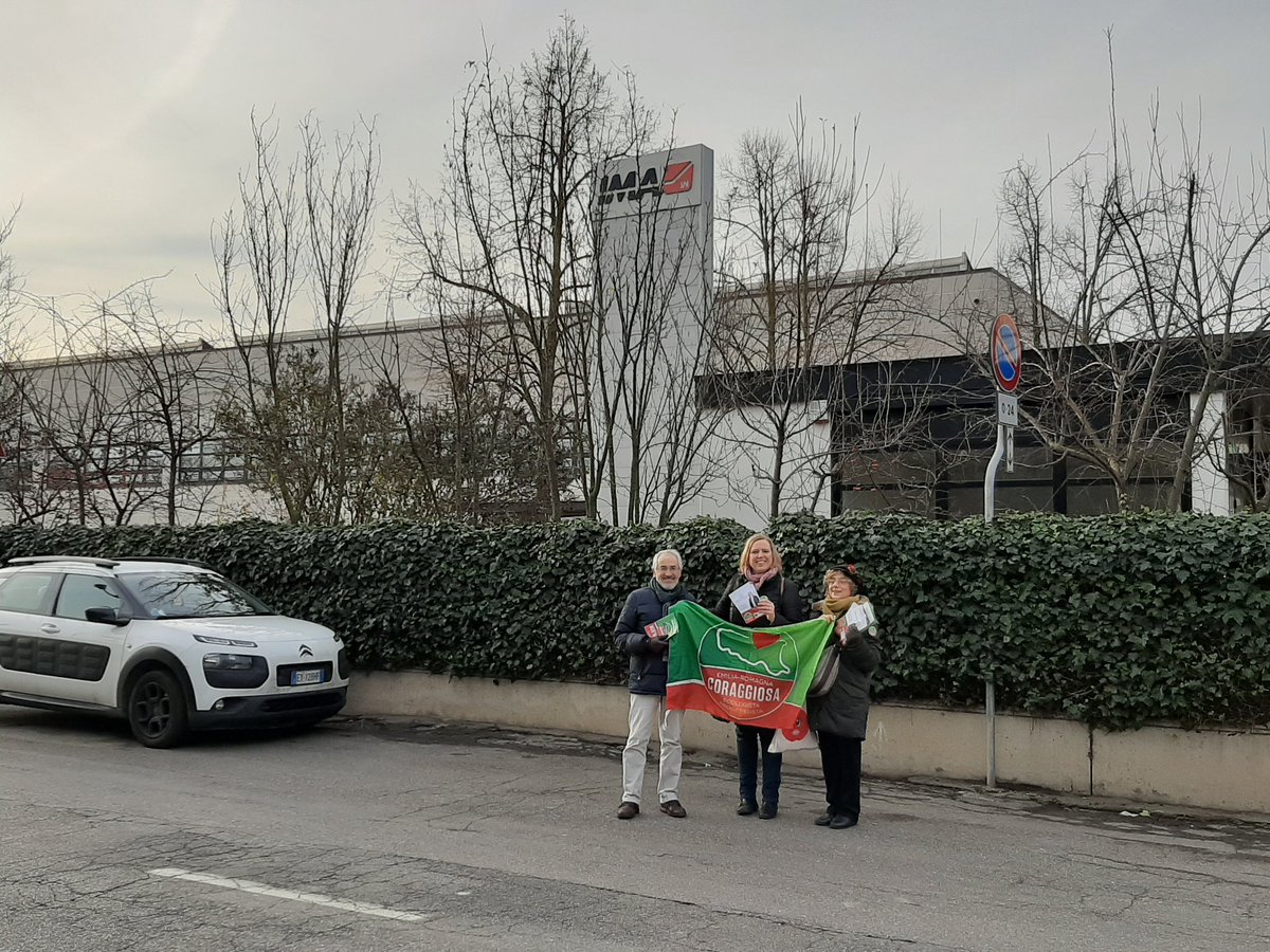 danifre1's tweet photo. Stamattina davanti ad IMA, un ottimo esempio di come innovazione e buon lavoro possano coesistere. Questo grazie ad una patto tra impresa e lavoratori, dove si cresce insieme. Il #laboratoriobuonaoccupazione lavora per estendere queste esperienze.
#danielafreddi https://t.co/9KnfAWJ8QU