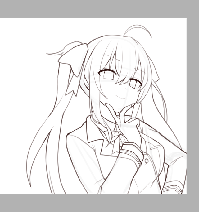 初描きにしては描けてる…気がする…(自画自賛) 