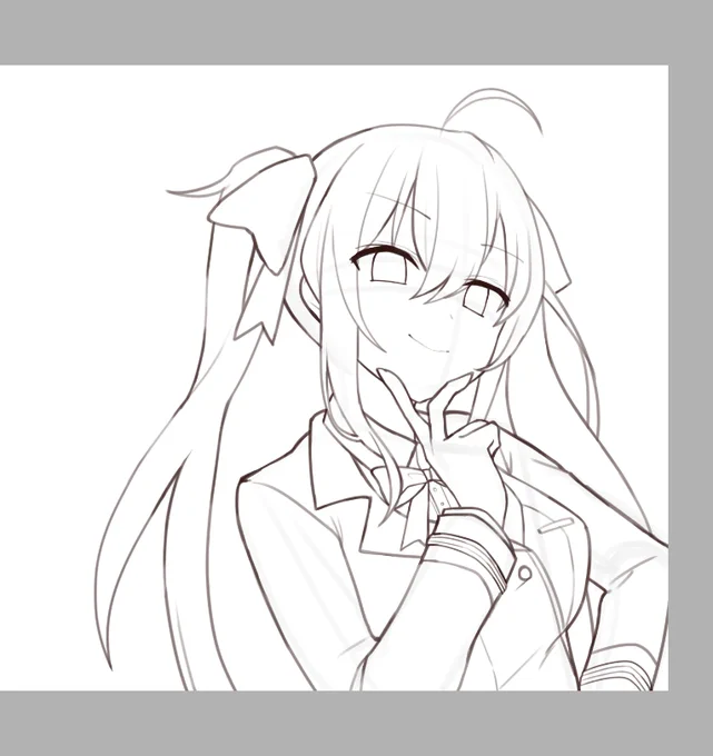 初描きにしては描けてる…気がする…(自画自賛) 