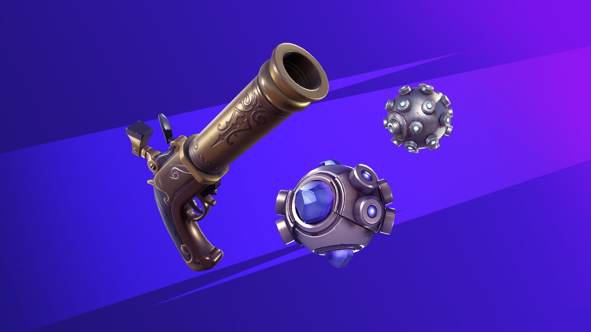 FortniteBR's tweet photo. The Flint-Knock Pistol, Shockwave Grenade, and Impulse Grenade are now in Battle Lab! https://t.co/sj3hu6vUml