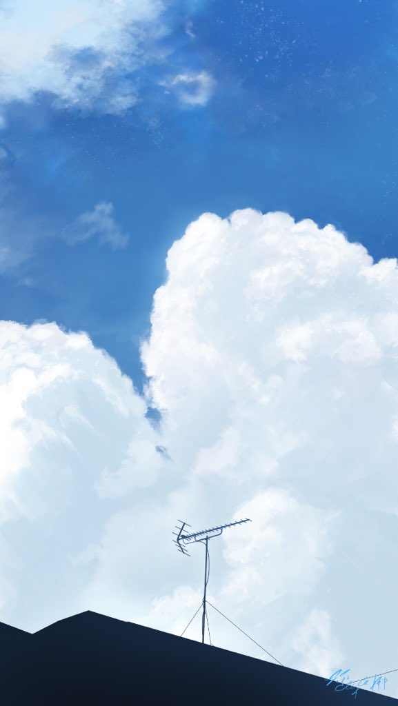 「魔力が上がり、雲レベルが上がりました。(絵) 」|はち@まんぷくアートスタジオ/イラストレーターのイラスト