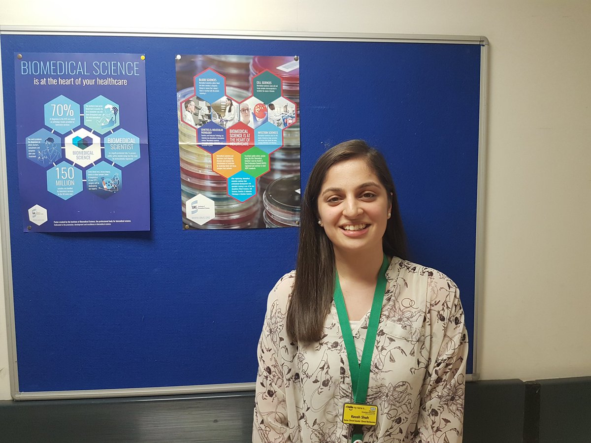 EKHUFTPathology's tweet photo. Well done to Kezah Shah for obtaining HCPC registration as a Clinical Scientist 👏👏. A valuable member of the clinical biochemistry team @EKHUFTPathology https://t.co/QOAORM8AL4