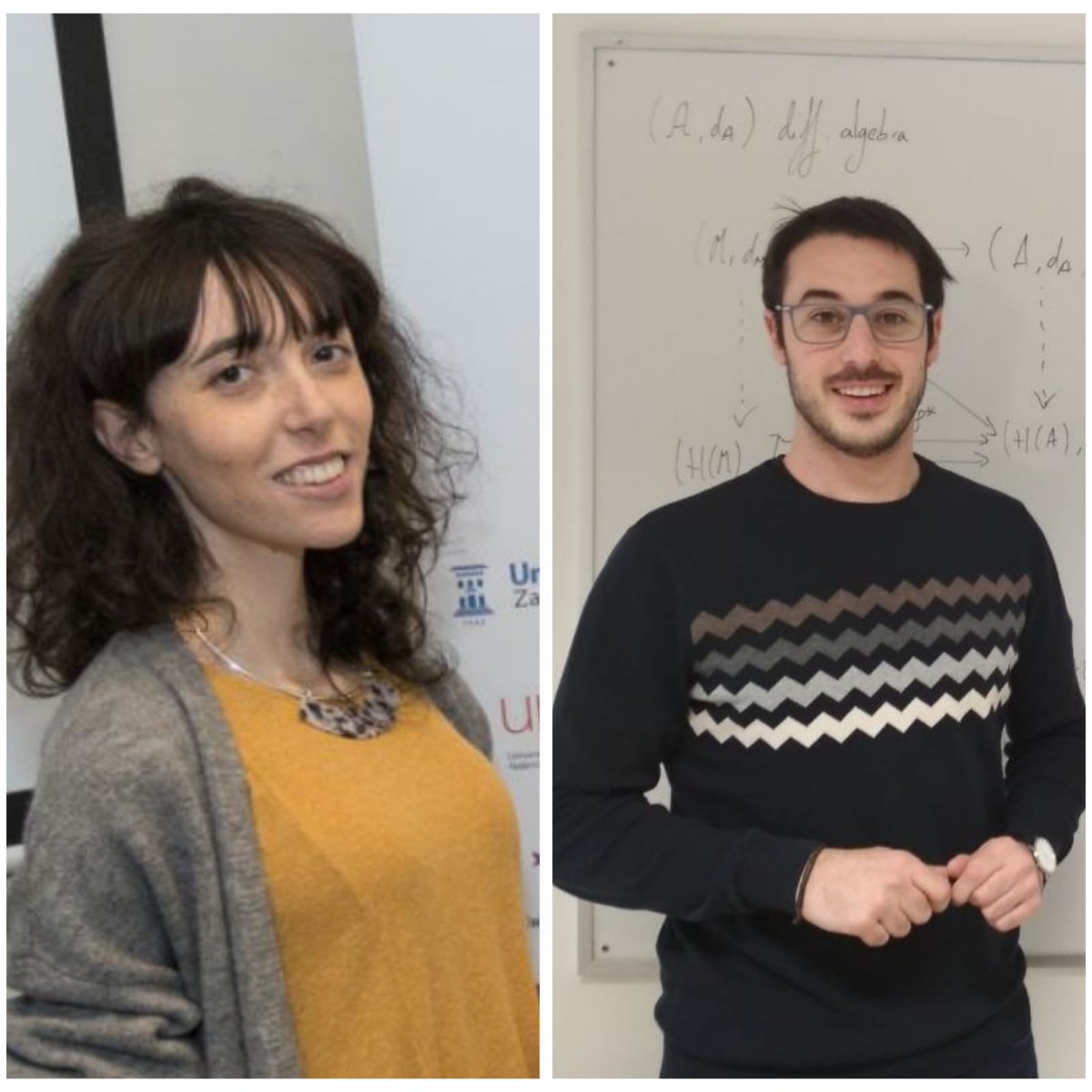 UccUnizar's tweet photo. Dos investigadores de @unizar, en la semifinal de @FameLab. La biotecnóloga Inés Mármol @Ciencias_Unizar @FVeterinariaUZ @tallarines941 y el matemático Víctor Manero @pitimanero @iuma_unizar @RISArchers, entre los 12 semifinalistas @FECYT_Ciencia 
Bravo! https://t.co/IWXHFaQld6 https://t.co/L7kQO1EAdu