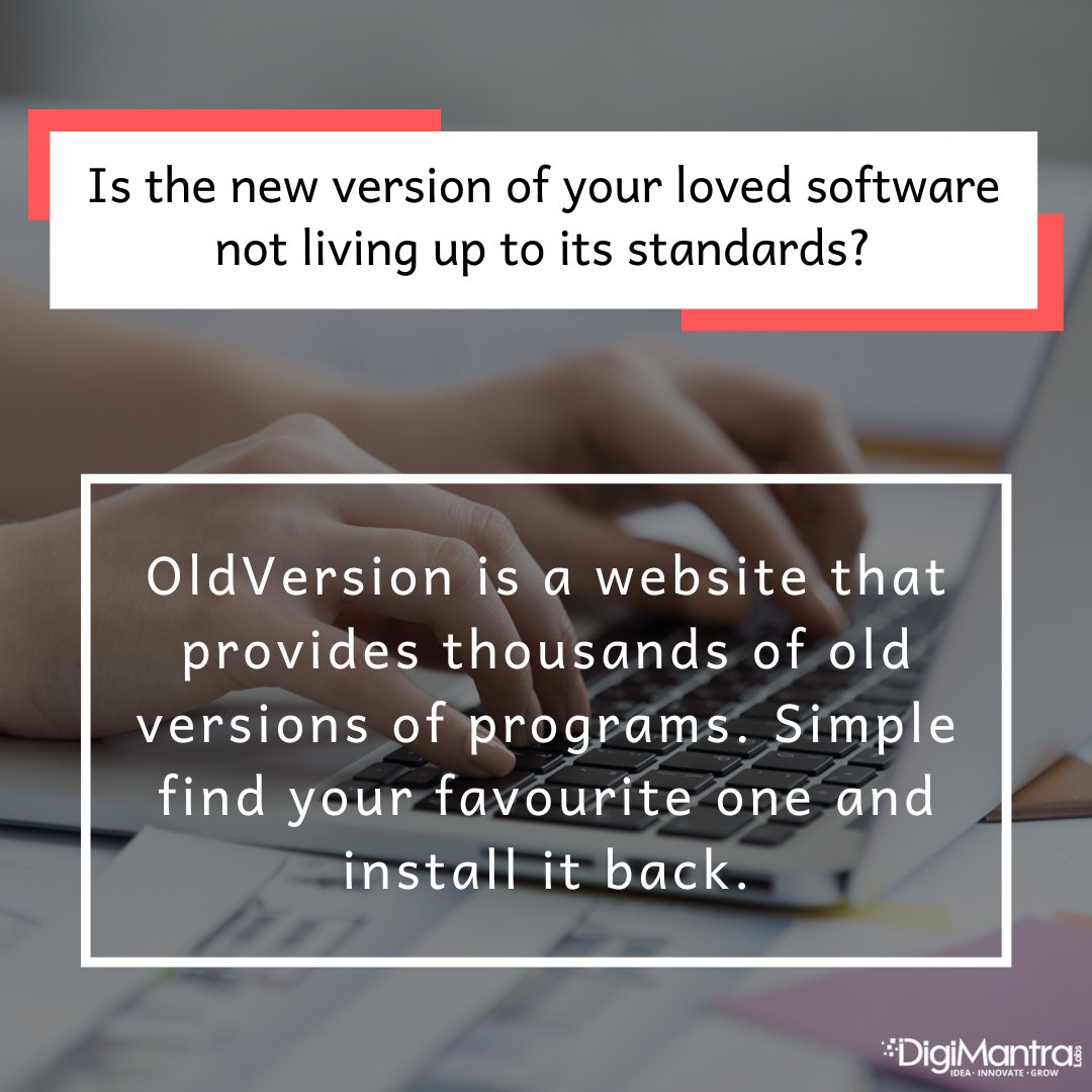 digimantralabs's tweet image. The site contains different versions of all major softwares and programs.

#facts #didyouknow #softwareversions #versions #software #programs #digimantralabs #digitian #websites