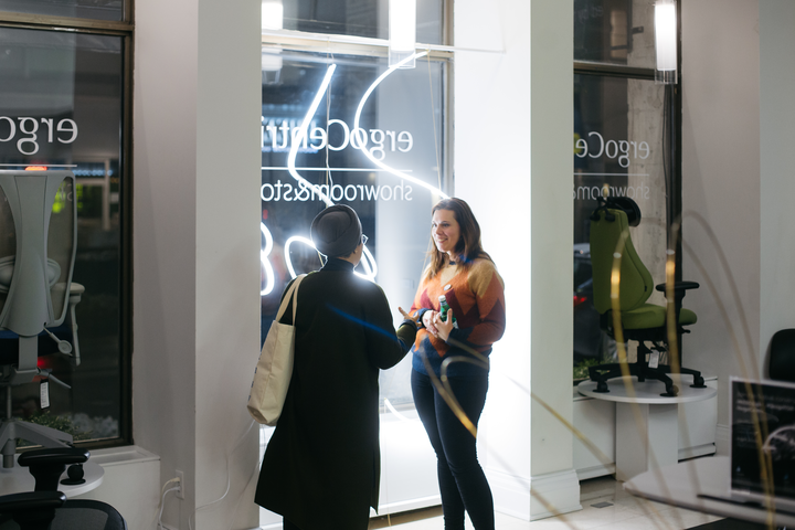ergoCentric's tweet photo. Thank you to everyone who attended our #KEDDNight reception Monday night! We hope you enjoyed the @tonyahartartist exhibit. The @DesignTOFest installations in @KEDDToronto are available to view until Jan 26.
We invite you to visit our showroom again! #Toronto https://t.co/WCJPam8OUB