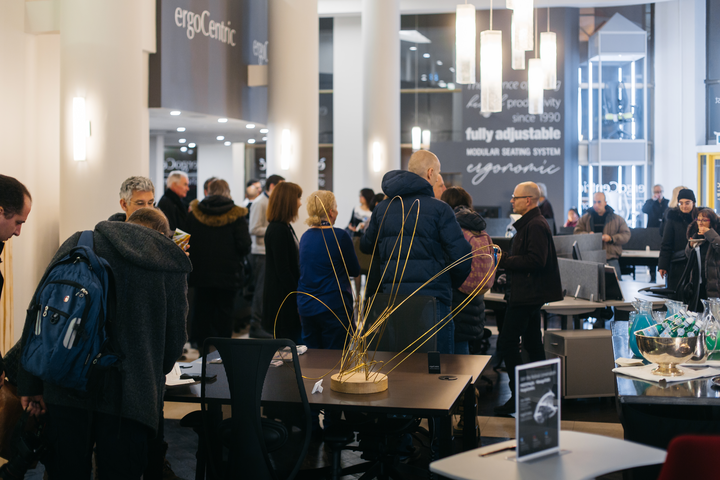 ergoCentric's tweet photo. Thank you to everyone who attended our #KEDDNight reception Monday night! We hope you enjoyed the @tonyahartartist exhibit. The @DesignTOFest installations in @KEDDToronto are available to view until Jan 26.
We invite you to visit our showroom again! #Toronto https://t.co/WCJPam8OUB