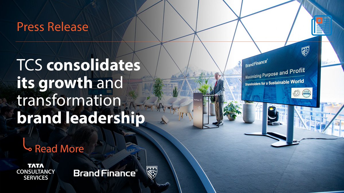 This morning in Davos, @BrandFinance recognised us as one of the world's top 100 brands. Find out more here: tcs.com/tcs-consolidat… #business4dot0 #BFGlobal500