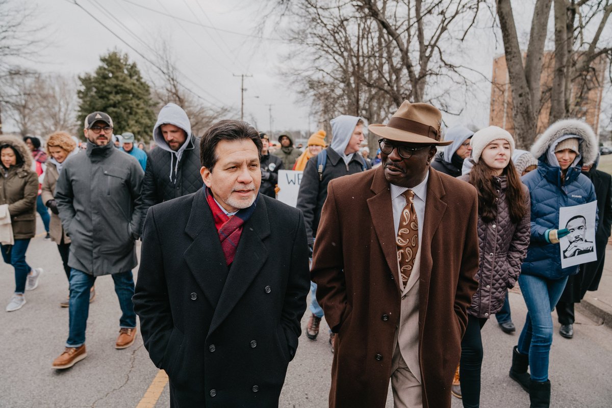 Marching on MLK day 2020 in Nashville along side Bob Kendrick, President of the Negro Leagues Baseball Museum