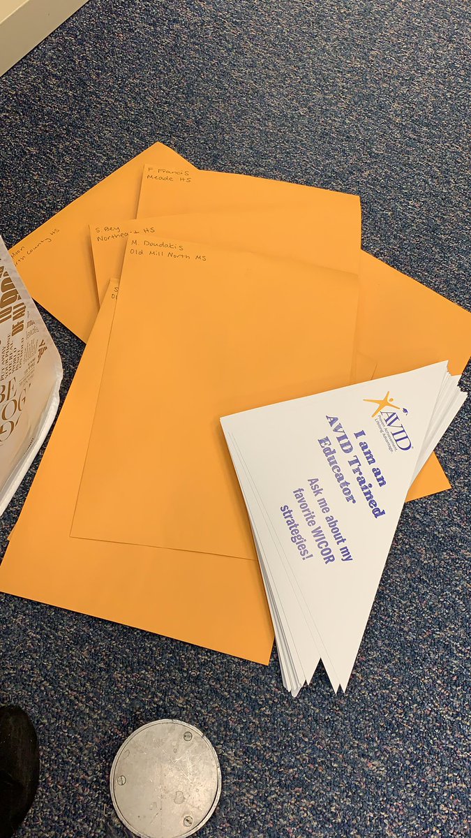 Little surprise going out to our newly trained AVID Educators!