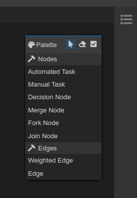 PhilChip23's tweet photo. GLSP diagram editors may now use the new shiny palette style for @theia_ide themes! They blend in nicely with the beautiful Theia IDE! #theia-ide #eclipsemf #eclipseglsp https://t.co/TkSDi9JUJY https://t.co/zjxSh2nvcb