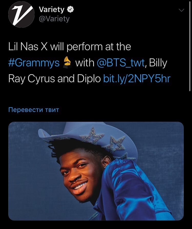 BTS14927754's tweet photo. Бантаны выступают на Грэмми с Лил Насом и Билли Рей Сайрусом! ДЕВОЧКИИИ ЭТООО ПИСЕЕЕЦЦЦЦЦЦ, *ИНФАРКТ ЖОПЫ*
#BTSTOUR2020_RUSSIA 
#MapOfTheSoulTour https://t.co/0ZAxvDguln