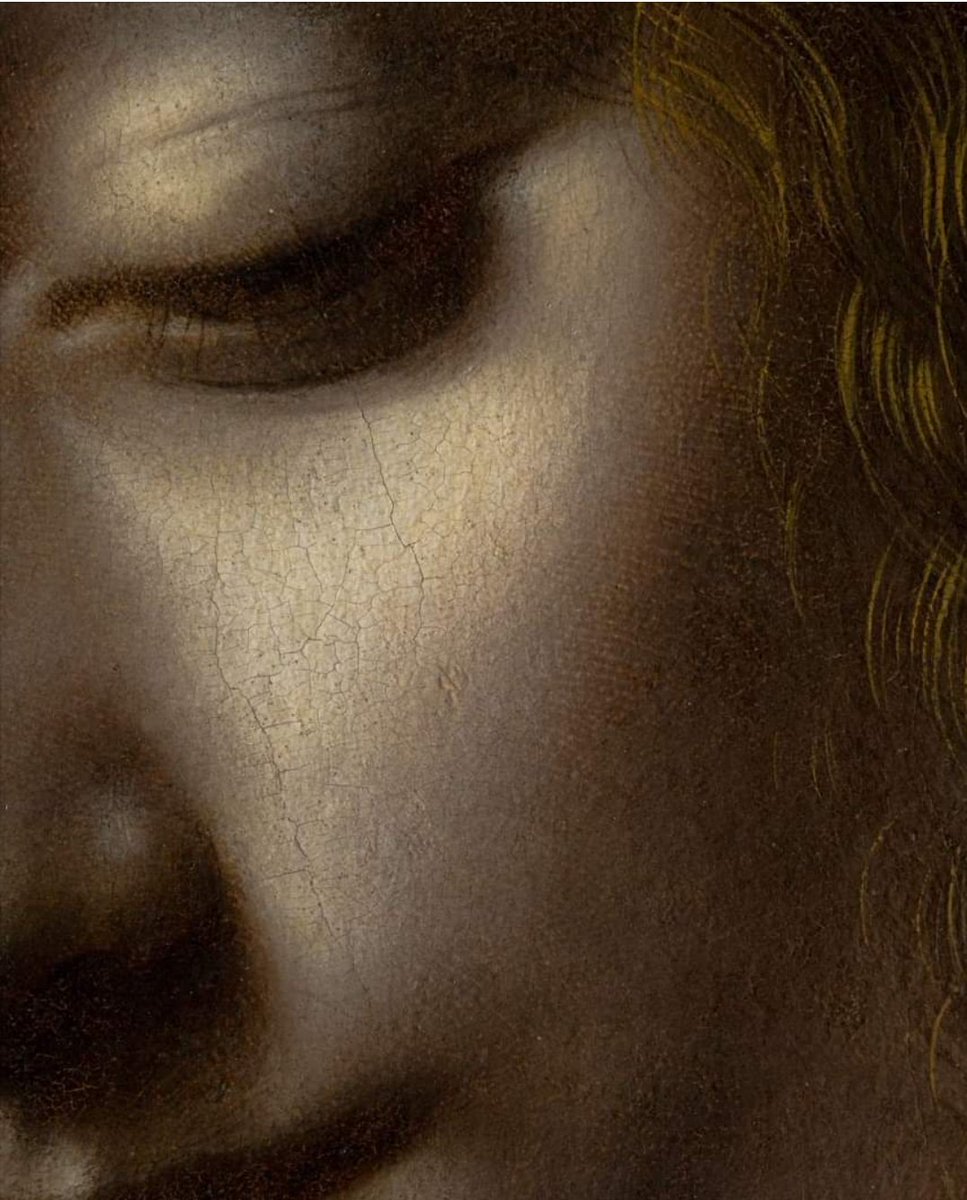 #LeonardodaVinci 
The Virgin of the Rocks (detail) 1491-1508
National Gallery, London