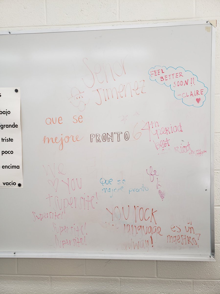 senorjimenezdjo's tweet photo. When miss a couple days of school and you come back to this #thebeststudentsintheplanet #apreciated https://t.co/cjsvDCqFM3
