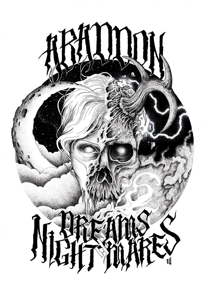 wrongsideart's tweet photo. "Dreams & Nightmares"
14" x 11"
Ink on paper
Finished commission work for
@ abaddonsound (IG)
Happy Wednesday everyone!!
#wrongsideart #artformusic #skull #drawing #draw #dotwork #justlovetodraw #detail #details #blackandwhite #ink #darkart #creepy https://t.co/JAfTuxfbkN