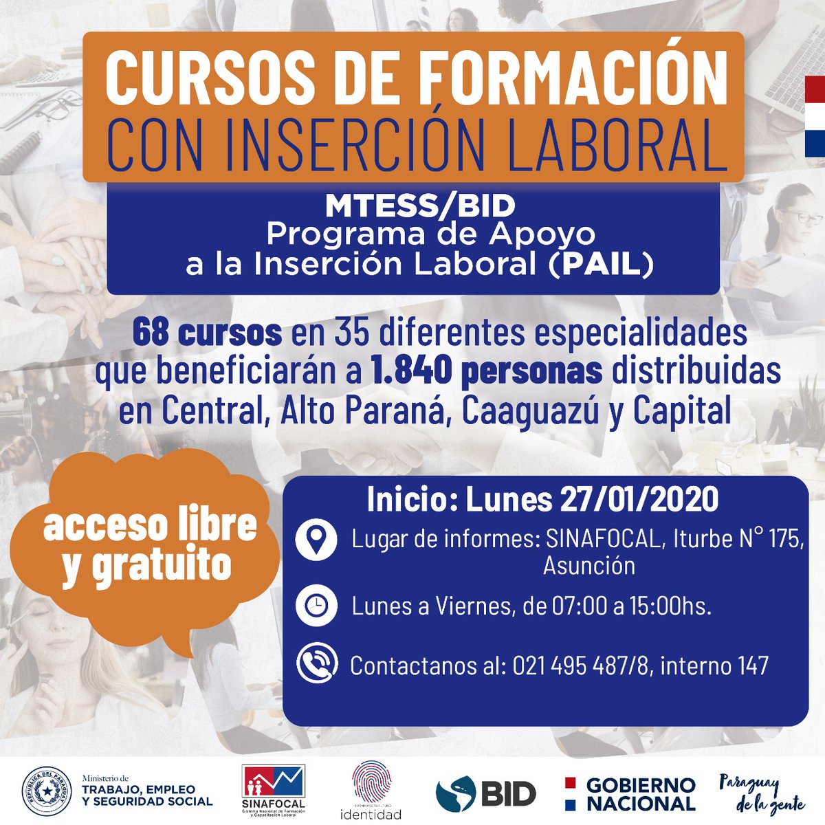 ParaguayTVHD's tweet photo. @MTESS_PY "Así se trabaja, se trabaja de forma unida, de forma articulada, hoy estamos haciendo un gran servicio" señala la Ministra de @MTESS_PY @Carlabacigalupo sobre el #ProgramaApoyo a la inserción laboral.
#EnVivo 🔴 https://t.co/cq326DnRGN https://t.co/kf8q684gGy