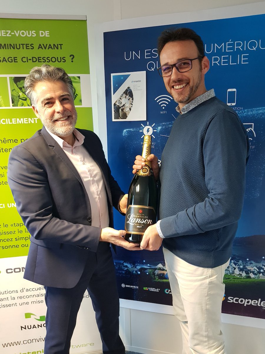 conviviance's tweet photo. Un grand merci à notre Vainqueur 2019 : Laurent CHOY - #SCOPELEC avec l'apport de multiples commandes ayant donné lieu à des clients satisfaits de ses conseils !!! 
Nouveau challenge 2020 : Go .... https://t.co/DzQsJtwarP