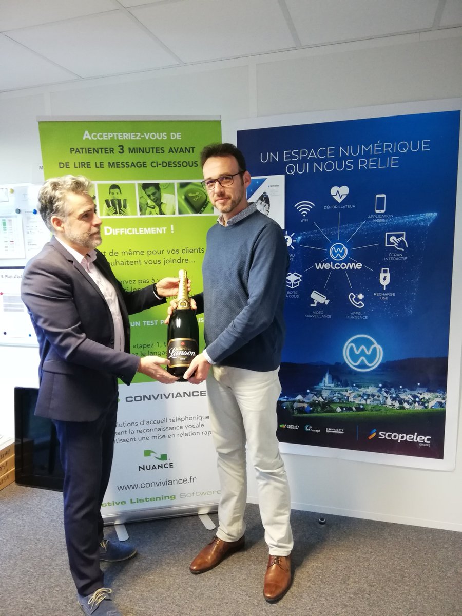 conviviance's tweet photo. Un grand merci à notre Vainqueur 2019 : Laurent CHOY - #SCOPELEC avec l'apport de multiples commandes ayant donné lieu à des clients satisfaits de ses conseils !!! 
Nouveau challenge 2020 : Go .... https://t.co/DzQsJtwarP