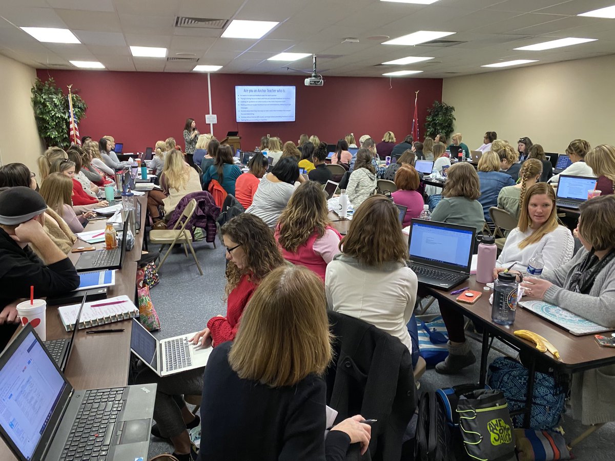 cacoppinger's tweet photo. HCS Elementary Anchor Teachers learning to give feedback to peers https://t.co/NaE2nphb2g