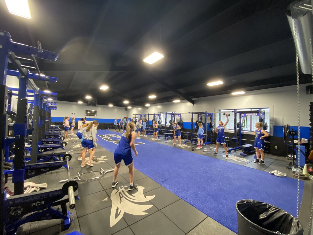 PCSWeightroom's tweet photo. It's not what we do once in a while that shapes our lives. It's what we do consistently....Anthony Robbins @PCS_WBKB1 @PCS_Sports https://t.co/jCzI5RpFNT
