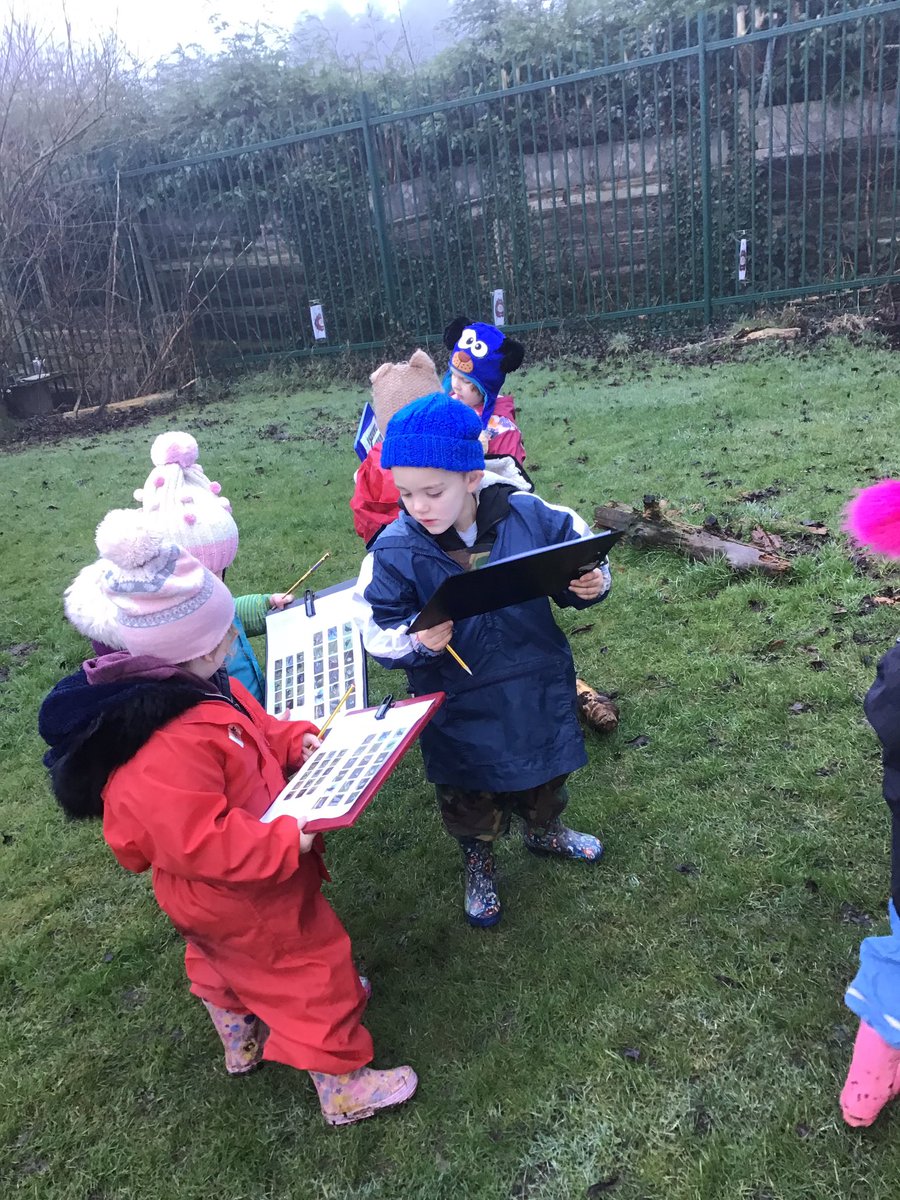 BGEcoCouncil's tweet photo. Getting ready for the Big Garden Birdwatch. Which bird did you spot? #identification #curiosity @BradleyGreenFS @Natures_Voice @RSPB_Learning @Muddyfaces @FSAForestSchool @ForestSchools @BradleyGreenPA https://t.co/cgEIBxmtDe