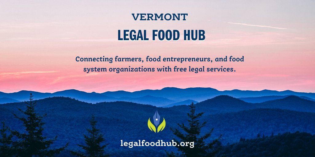 CAFScenter's tweet photo. Big news today! We teamed up with @CLF to launch Vermont’s first #LegalFoodHub. Based in our offices @VTLawSchool, the hub will match income-eligible farmers, food entrepreneurs, and related organizations with free legal services. Learn more at https://t.co/dHhgkUAq05. https://t.co/3EbI7RrtoG