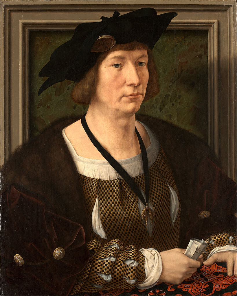 Jan Gossaert 
(1478-1532)
'Henry III Nassau-Breda' 1517
#flemishart 
#flemishrenaissance