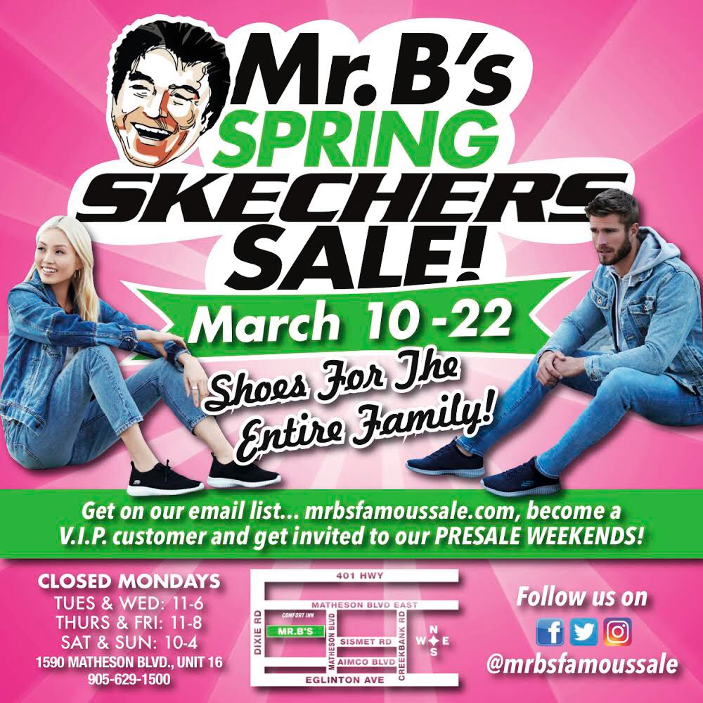 mr b's skechers sale