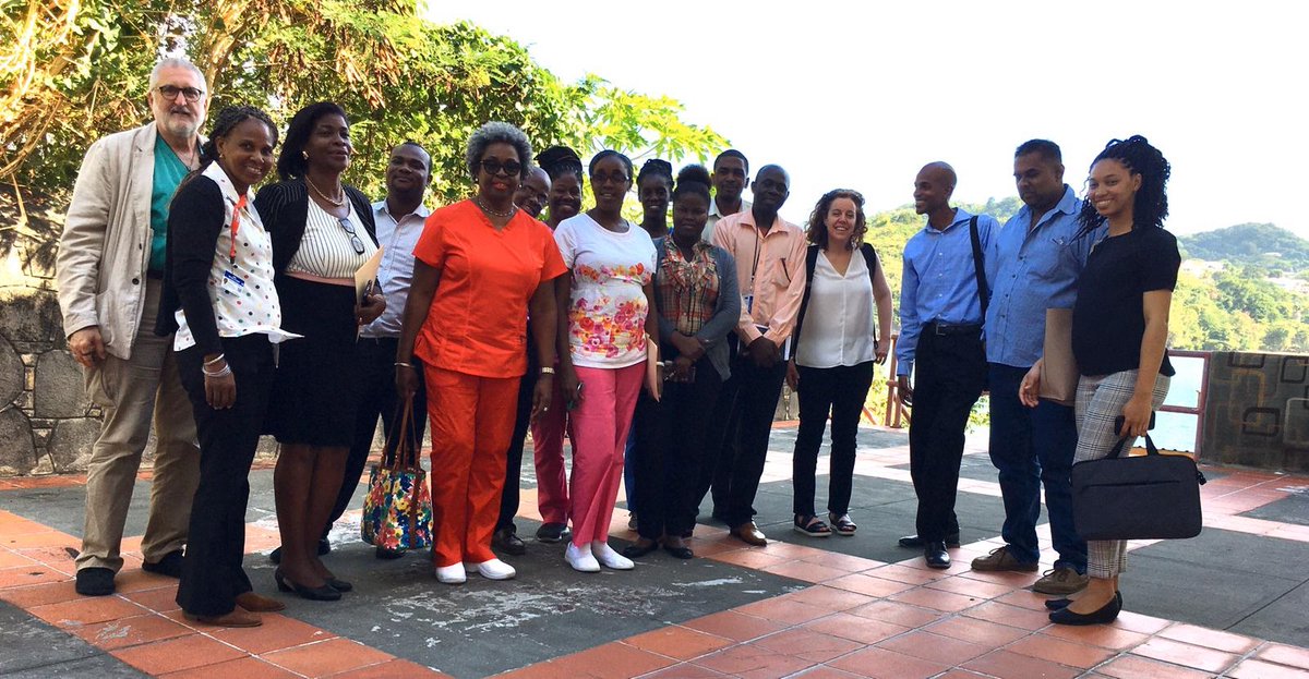 Our breast imaging radiologist, medical physicist, &amp; pathologist volunteers are in Grenada this week teaching about breast health awareness, preparing for the incoming CT at General Hospital, &amp; working with the pathology department w/ ultimate goal of organizing tumor boards.