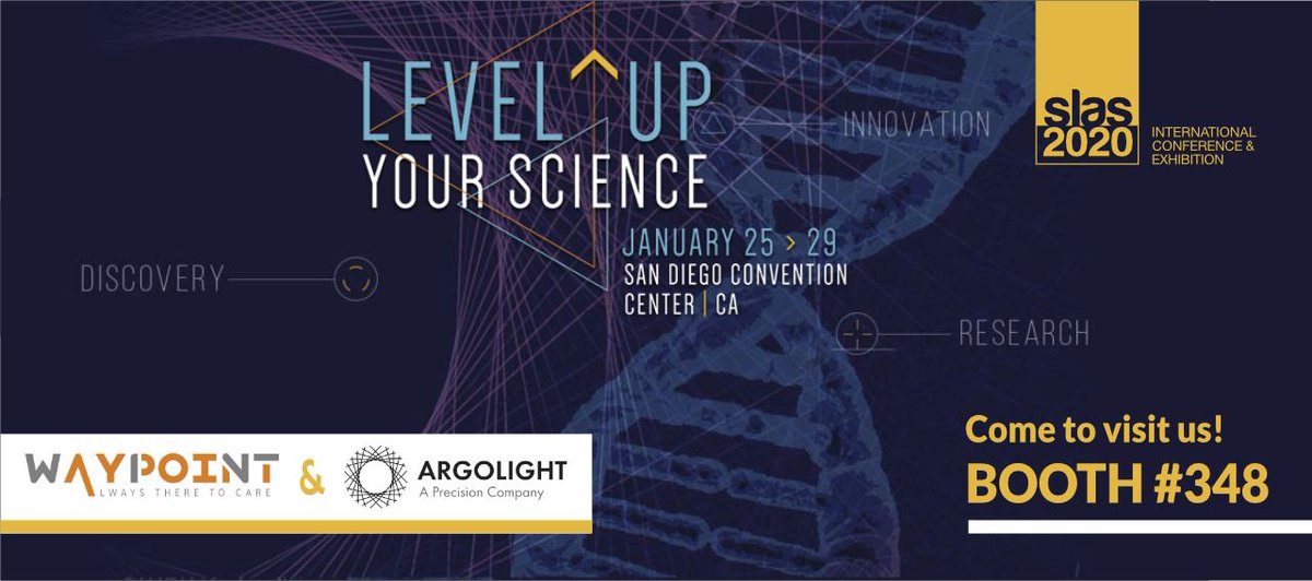 Get ready for #SLAS2020 where you can find our CEO @GautierPapon with our friends & distributors WayPoint on booth 348 from January 25 to 29, 2020 in San Diego! 🔬 Come to see our new full-automated performance assessment solution for HCS/HTS systems! @SLAS_Org @Argolight