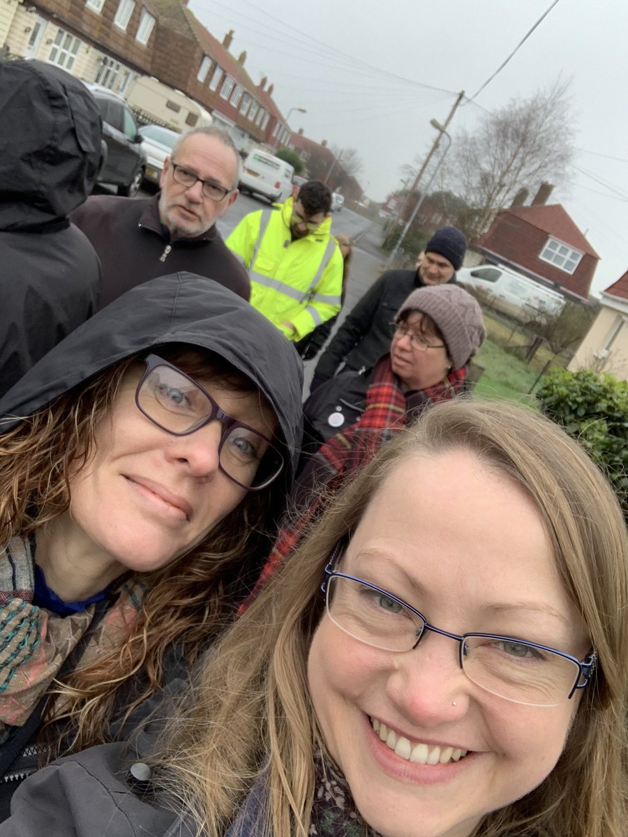 There was a great turnout at the Sydenham estate walk this morning, despite the weather #goteamHis #goteamsydenham