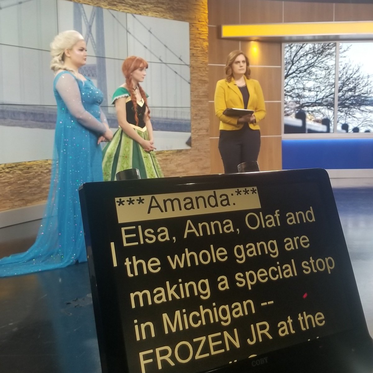 TheCroswell's tweet photo. Did you catch the preview of #FrozenJr on @WTOL11Toledo this morning? #CroswellOperaHouse @mtishows https://t.co/afx7Eu65BD