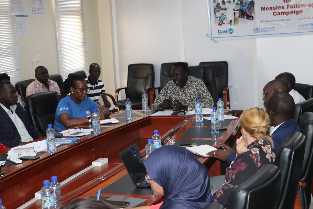 Ahead of a nationwide measles campaign targeting over 2.5M children; with 1st phase running from 4-11 Feb, 2020, #MoH with support from @WHO & @UNICEF conducted a media orientation to seek media support for enhanced community awareness and successful campaign implementation