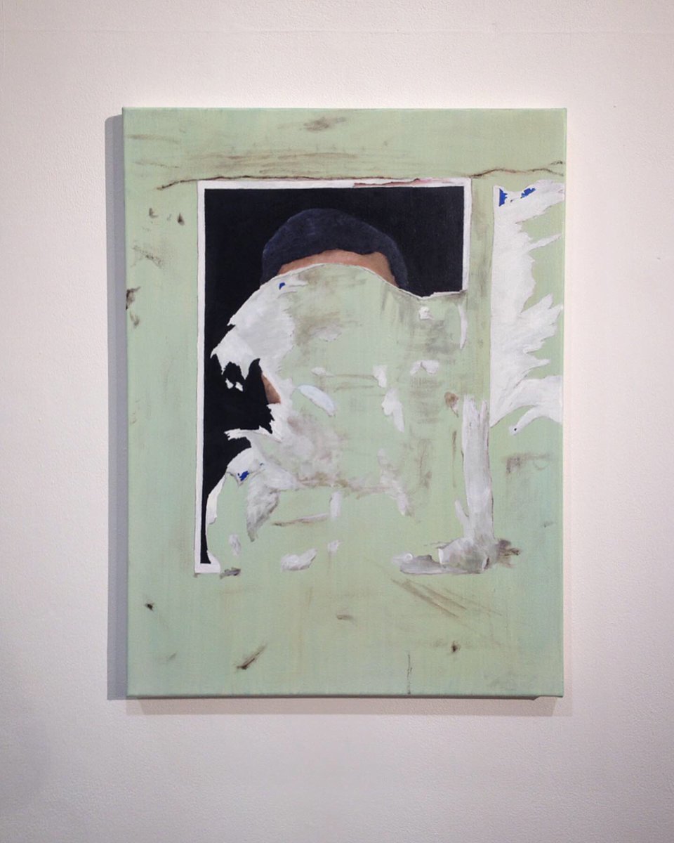 KirstyJKerr's tweet photo. ’Shikkha, Shanti, Progoti’ and ‘Grey flag flying at half-mast’, two new paintings by Phil Elbourne in his brilliant solo-show #CrumblingIsthmus, which opened last week! Go see it at @huskcoffee gallery before February 8th 👀
#ContemporaryPainting #HuskContinuum https://t.co/J3zLJ0nTV5