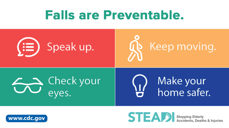 CDC infographic to prevent falls
