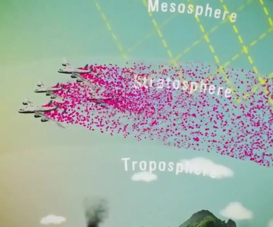 JYakburger's tweet image. #PowerTo #RealClimateChange man-made Stratospheric Aerosol Injection.