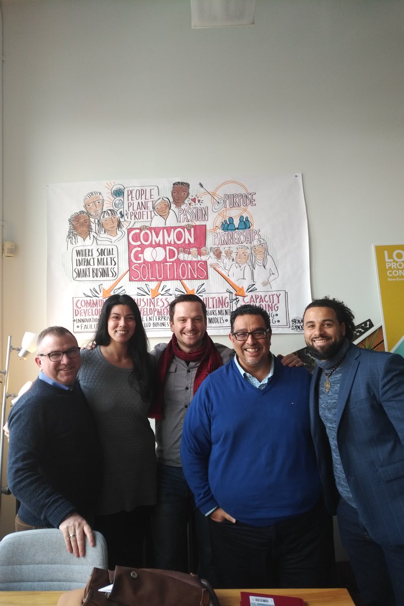 DSoni_Corbrook's tweet photo. On Jan 8th I had the pleasure of meeting with Lauren Sears @cltbrad1 Bradley Daye &amp; Matt Thomson about how we can support the upcoming Social Purpose Enterprise World forum hosted by @Common4all We are excited to work together to strengthen the Social Purpose Enterprise ecosystem https://t.co/Dkgr2D6buM
