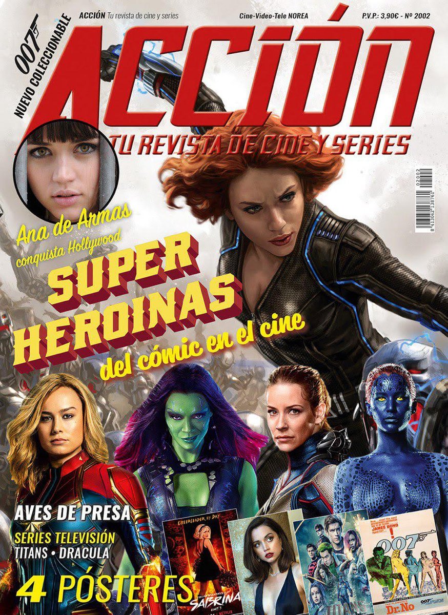 Archivo_007's tweet photo. Especial 007 en la revista @AccionCine Acción Cine https://t.co/zRvRWJXUj4 ¡Dos pósteres Bond de regalo!
Textos de @Oskiki77
#Bond #JamesBond #notimetodie #sintiempoparamorir #accion #revistaaccion #accioncine #anadearmas #poster #posteres #Archivo007 #ClubArchivo007 https://t.co/tE53Z4mjYP