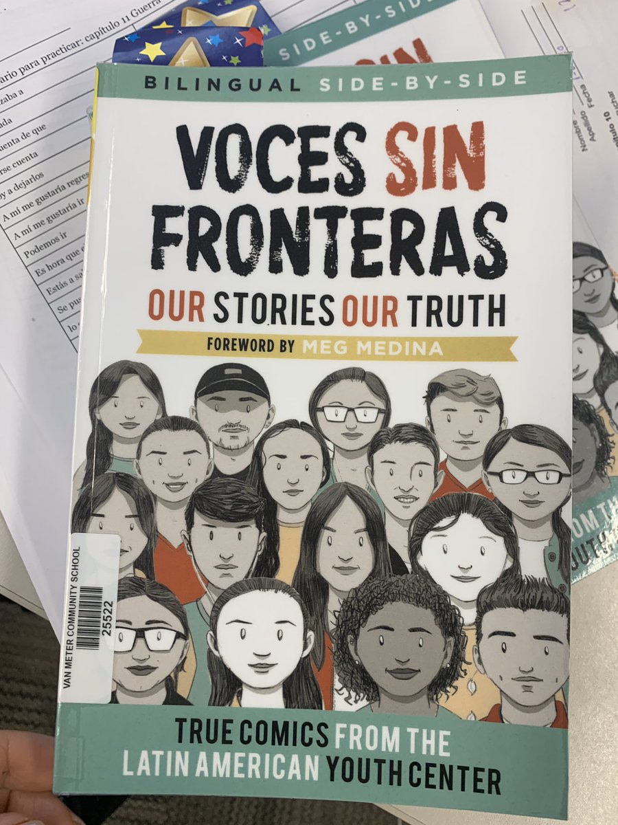 vanmeterschools's tweet photo. Our heritage Spanish learners at @vanmeterschools had a wonderful @SkypeClassroom with Rosa who shared her story in the book they’ve been reading together.

“Embrace you &amp; embrace Spanish and who you are. Be proud of speaking both English &amp; Spanish. It’s who you are.”

#vanmeter https://t.co/a442ob4wpO