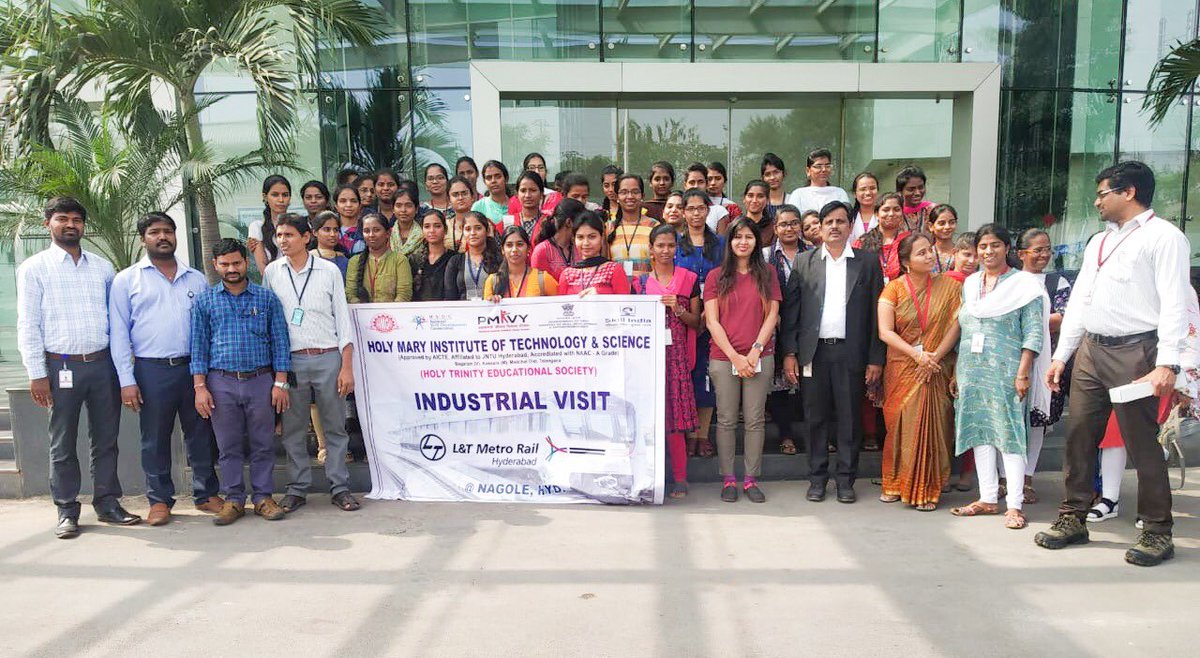 L T Hyderabad Metro Rail On Twitter Students From Holy Mary