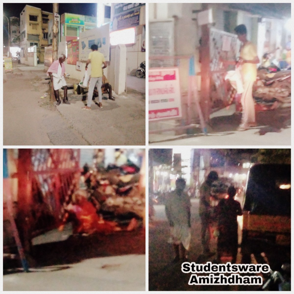 Studentswarein's tweet photo. Studentsware Amizhdham!
Today night provided Food to Road Side Needy People in  Pattaikoil, Easwaran Temple surroundings at Salem By Our Team Studentsware🥰❤
#DoServiceAsRevolution!🔥 https://t.co/Q2iG8C3e98