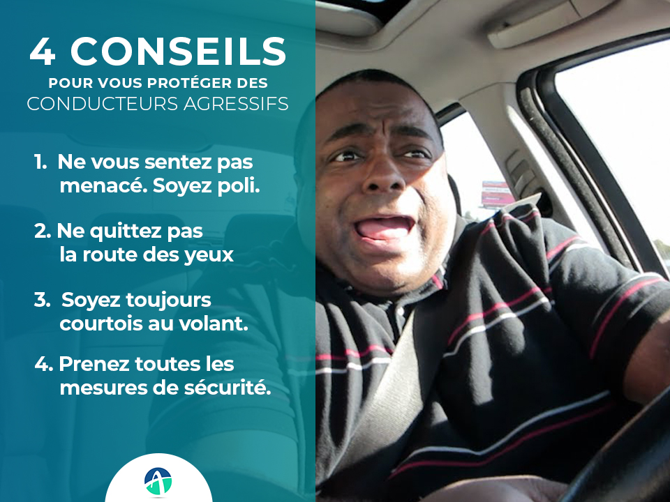 Assurtous's tweet image. 4 conseils pour vous protéger des conducteurs agressifs
1 Ne vous sentez pas menacé. Soyez poli, même si l’autre conducteur ne l’est pas. Si un autre conducteur vous lance un défi, respirez profondément et cédez-lui le passage.
#Assurtous #Insurtech #Assurtech #CIV225 #Assurance