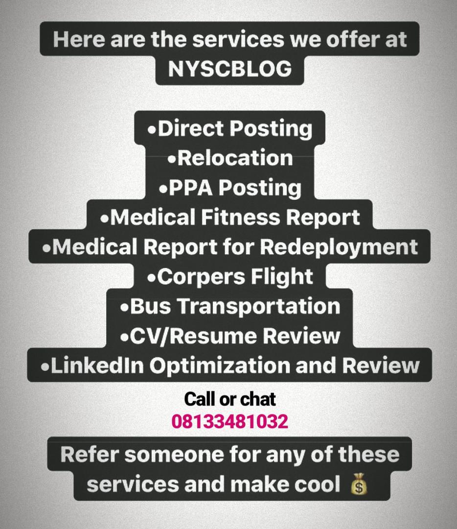 Nyscbloghq's tweet image. Greetings everyone...
Kindly read and RT!
#Nyscupdates
#MapOfTheSoulTour 
#nysc